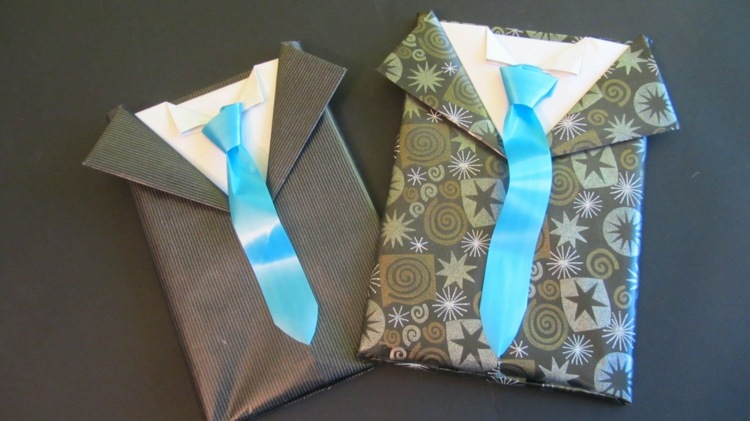basteln geschenkverpackungen krawatte witzig anzug geschenkpapier gestaltung