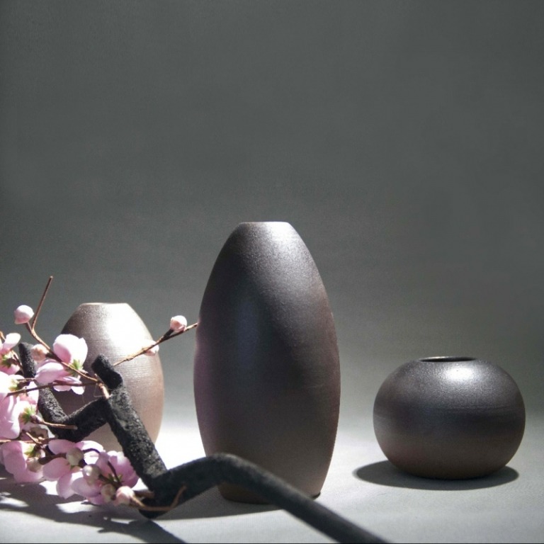 deko japanische modern vasen zweige blueten kirsche