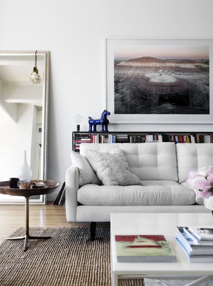 deko-wohnzimmer-skandinavisch-bild-couch-grau-couchtisch