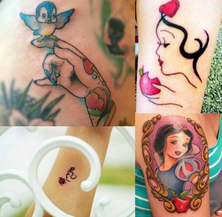 disney-tattoos-motive-ideen-schneewittchen-charaktere