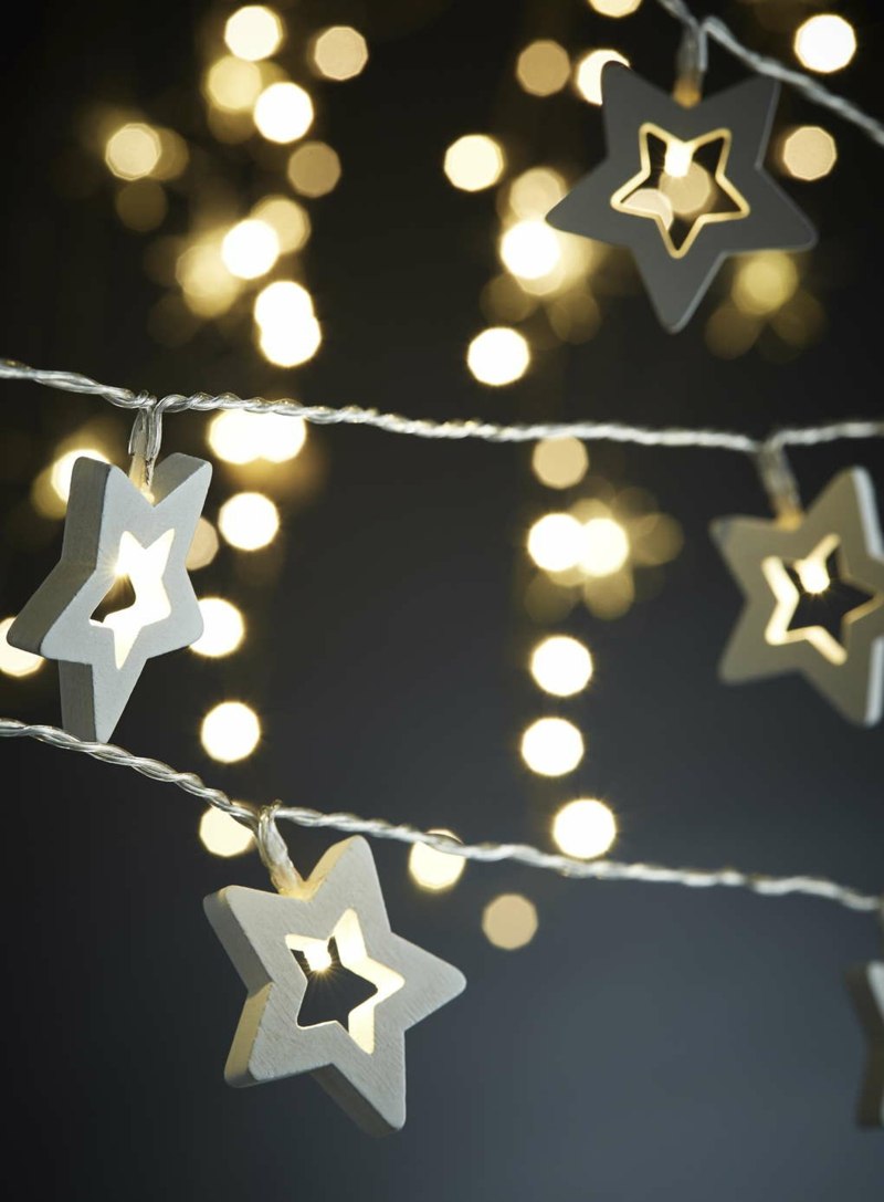diy beleuchtung zu weihnachten sterne figuren lichterkette dekorieren