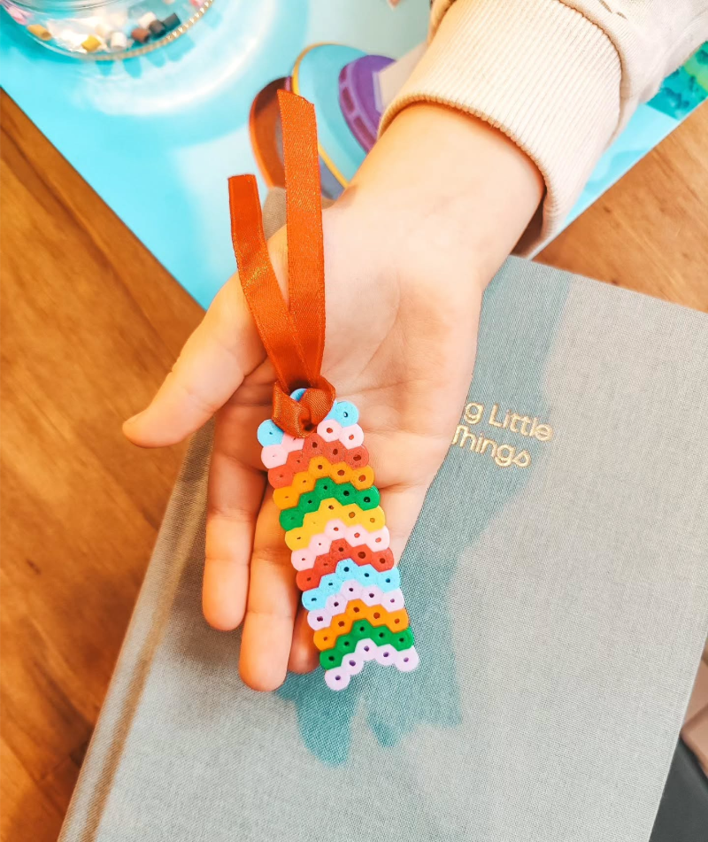 diy lesezeichen mit perlen