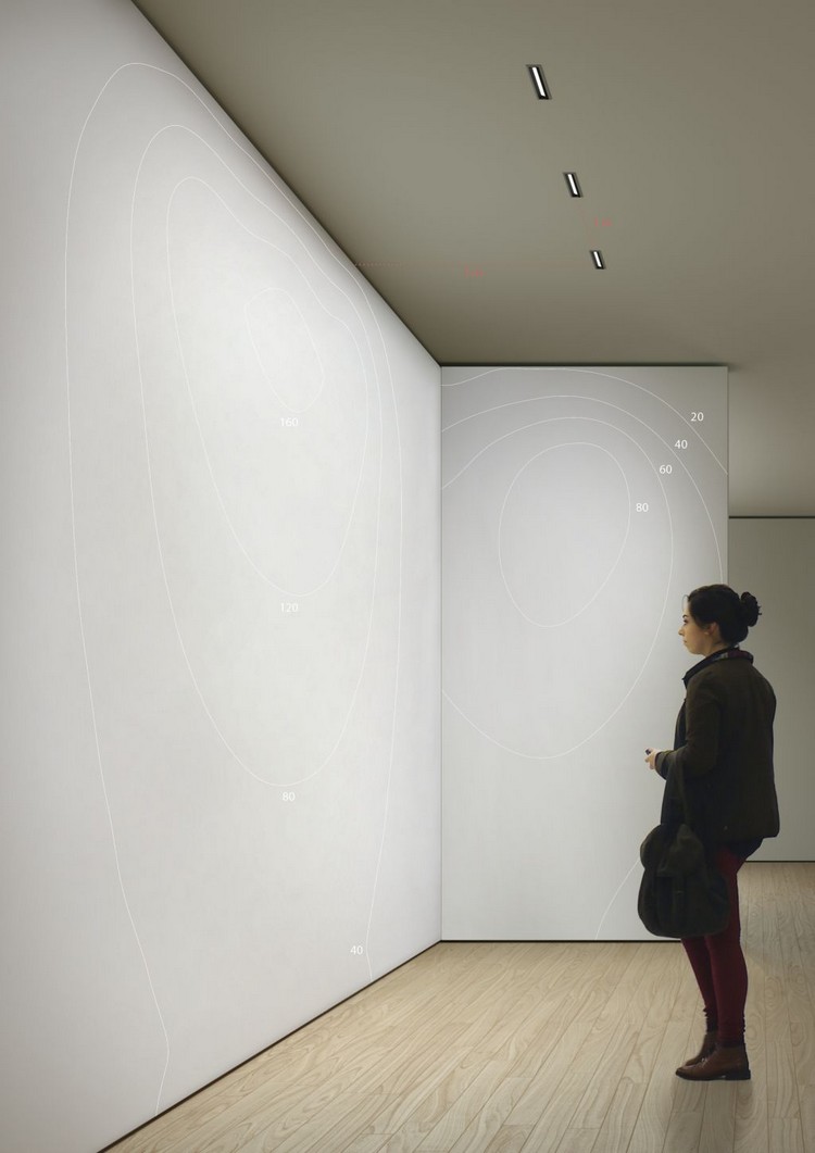 LED Einbauleuchten decke-akzentbeleuchtung-wand-kunstgalerie