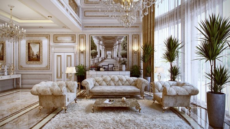 luxus einrichtung franzoesische sofa chesterfield komfort wohnzimmer