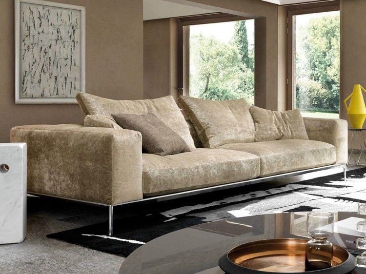 moderne Designmöbel 2015-wohnzimmer-sofa-metall-gestell-SAVOYE-Desiree