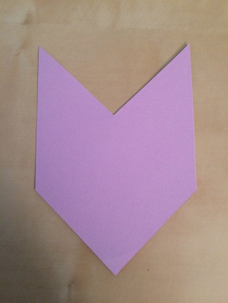 selber machen lesezeichen kinder basteln papier lila einfach
