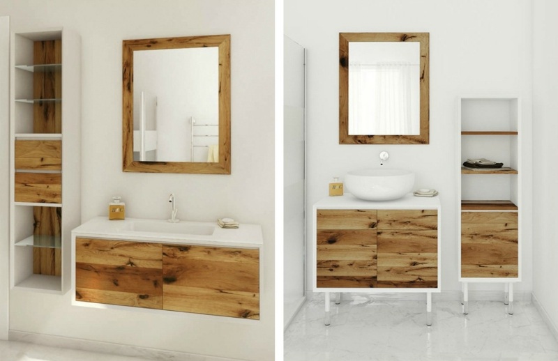 shabby badezimmer möbel skandinavisch stil einrichtung regal ideen