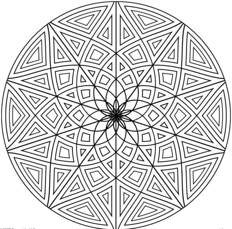vorlagen mandala dreiecke stern zentrum kreis form