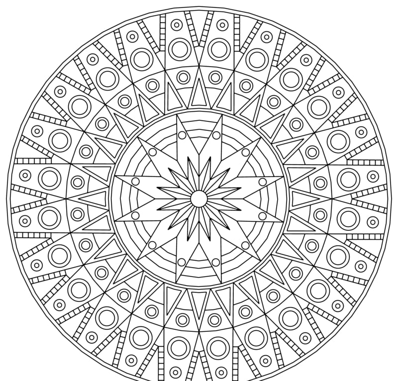 vorlagen mandala kreise sterne figuren geometrisch dreiecke