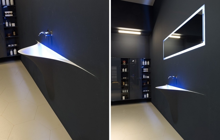 waschbecken-bad-design-innovativ-licht-led-beleuchtung-armatur-minimalistisch-wandfarbe-schwarz