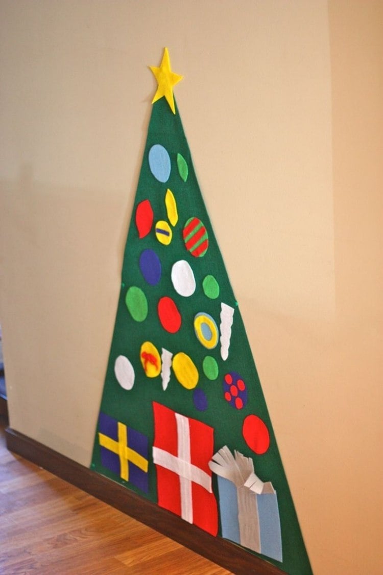 weihnachtsbaum-basteln-kinder-alternative-filz-stoff-wand-deko-ornamente