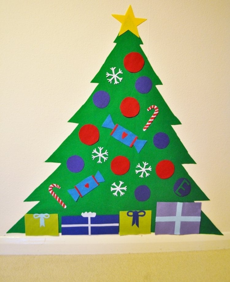 weihnachtsbaum-basteln-kinder-alternative-papier-bunt-ausschneiden-ornamente-geschenke-kreativ