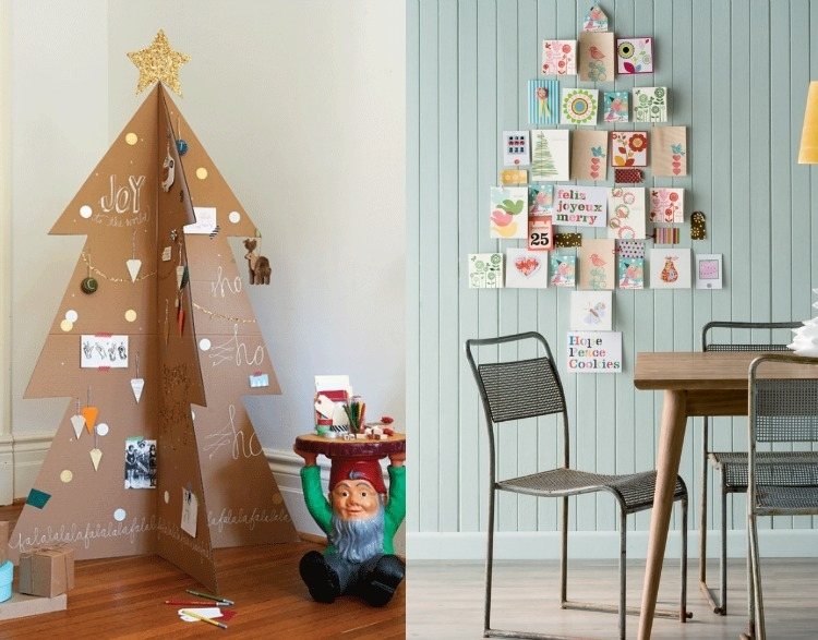 weihnachtsbaum-basteln-kinder-alternative-pappe-karton-karten-wand-modern-diy-kreativ