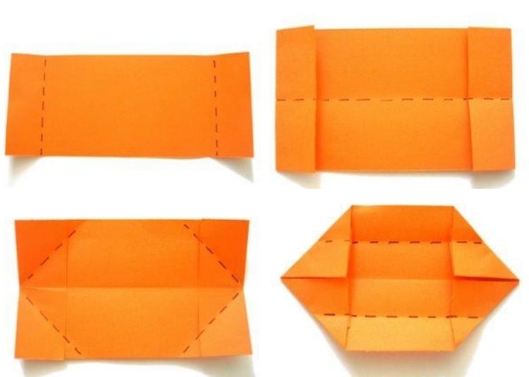 geldschie-falten-blume-anleitung-origami-papier-rechteckig-falten-zusammen