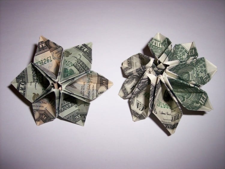 geldschie-falten-blume-origami-idee-geometrisch-kreativ-binden-dekorativ