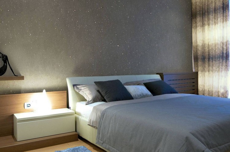 kreative-wohnideen-wandgestaltung-farbe-schlafzimmer-glitzerpartikeln-star-valpaint