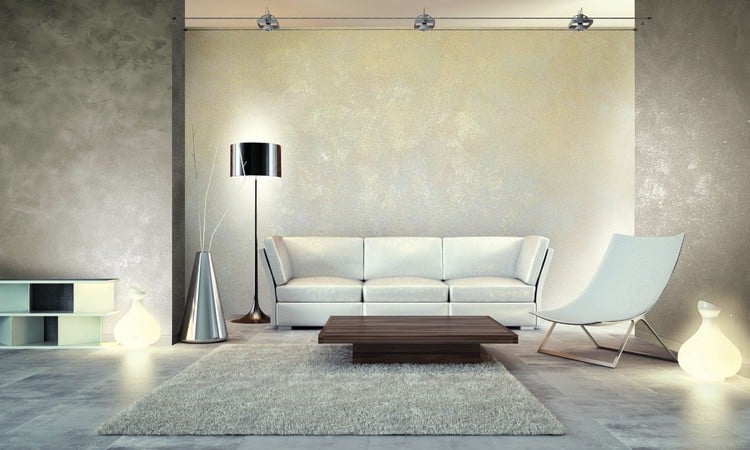 kreative Wohnideen wandgestaltung-wohnzimmer-effektfarbe-grau-beige-KLONDIKE-LIGHT-Valpaint