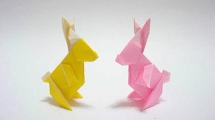 Origami Hase Basteln 19 Interessante Ideen Anleitungen