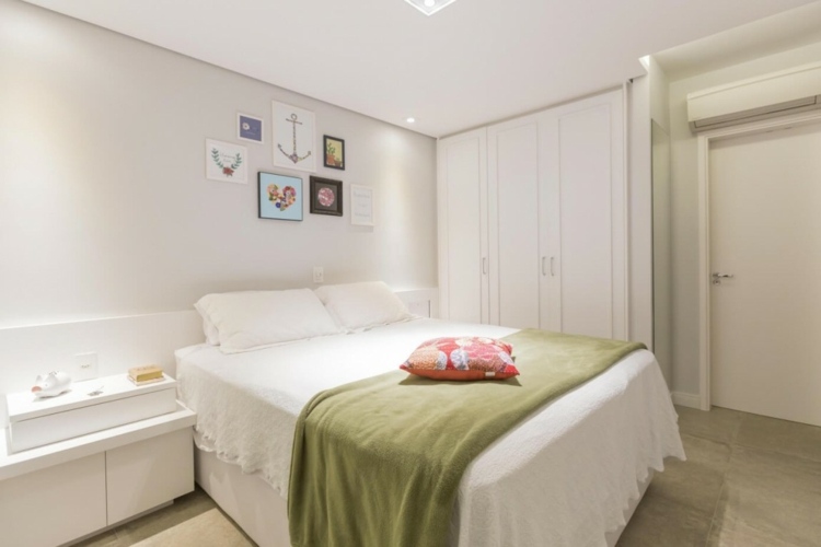 schlafzimmer einrichtung weiss schrank idee modern romantisch apartment design