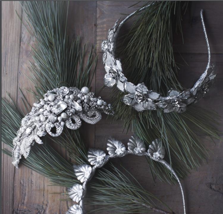 Haarschmuck für Hochzeit -haaraccessoires-haarreif-haarkamm-haarspange-silber-perlen-floral