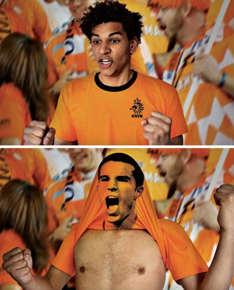 kreatives-design-t-shirt-fussball-fans-orange-shirt-maenner