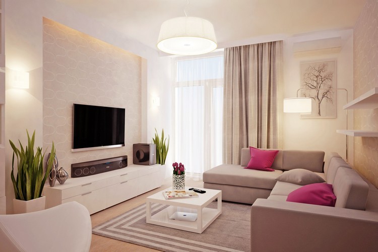schnaeppchen-haushalt-fernseher-wohnzimmer-wand-montiert-beige-farben