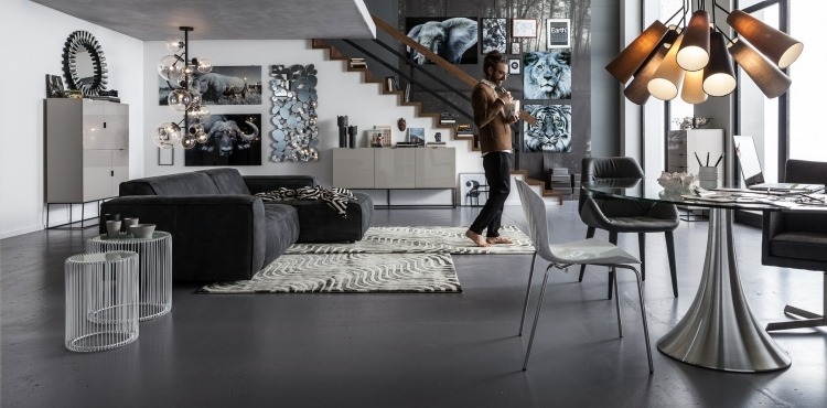 Wohnzimmer Möbel -kare-neue-kollektion-grau-modern-loft-design