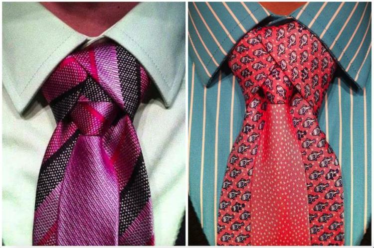Krawattenknoten binden tipps-gleichmaessig-mehrfarbige-krawatten-seide-krawattenmuster-Merovingian-Ediety
