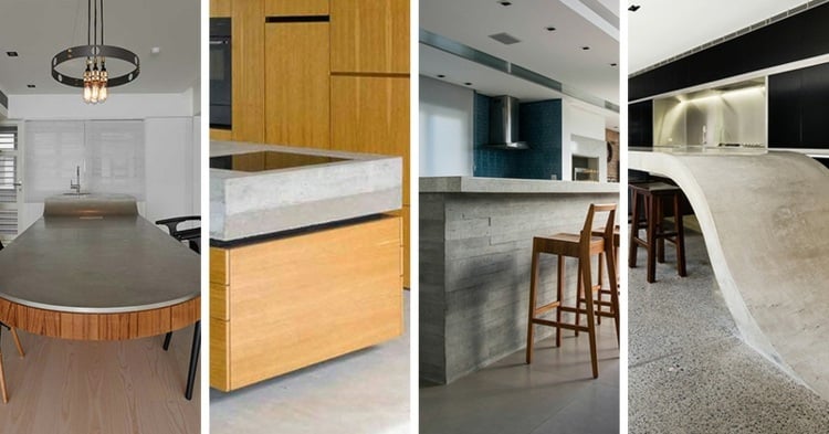 beton arbeitsplatte in der küche originell-design-ideen-modern-interieur
