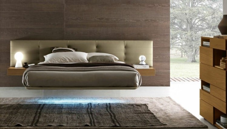 bett-schlafzimmer-wing-system-futuristisch-beleuchtung-blau-kopfbrett-polster