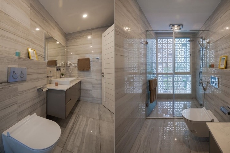 hausfassade-gestalten-modern-rehenhaus-badezimmer-grau-travertin-glas-dusche