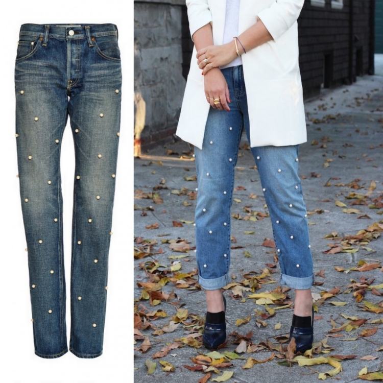 Jeans mit Perlen -verzieren-ideen-boyfriend-used-look-stilvoll-dezent