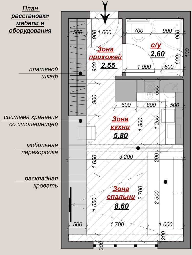 kleine-wohnung-einrichten-30qm-plan-grundriss-einzimmerwohnung