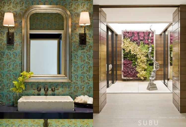offene-raumgestaltung-helle-farben-modern-eingangsbereich-badezimmer-vertikaler-garten