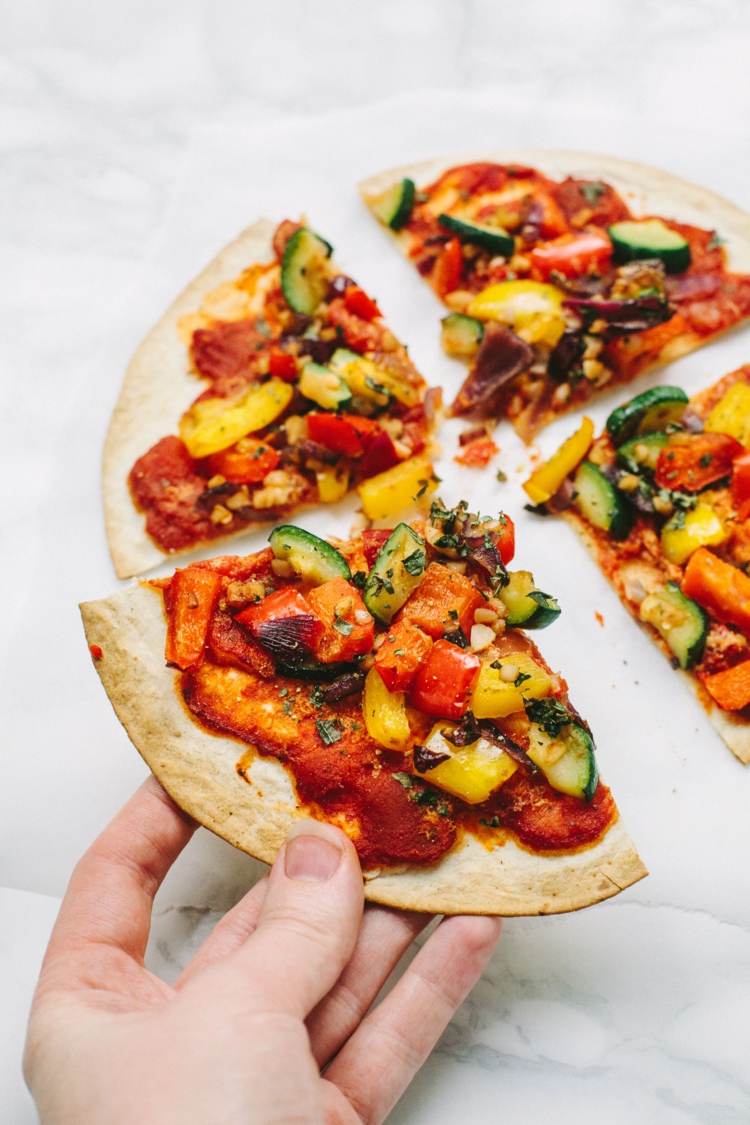 pizza-vegane-mini-idee-kinder-abendessen