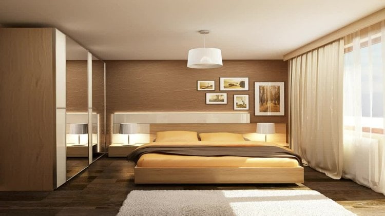 schlafzimmer-vorhang-design-braun-gestaltung-neutral-atmosphaere-warm