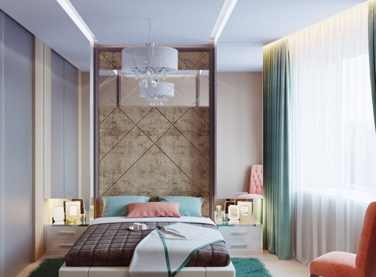 schlafzimmer-vorhang-design-tuerkis-dezent-deko-modern-pastelltoene