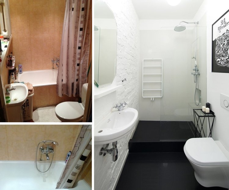 wohnung-renovieren-vorher-nachher-badezimmer-schwarz-weiss-minimalistisch