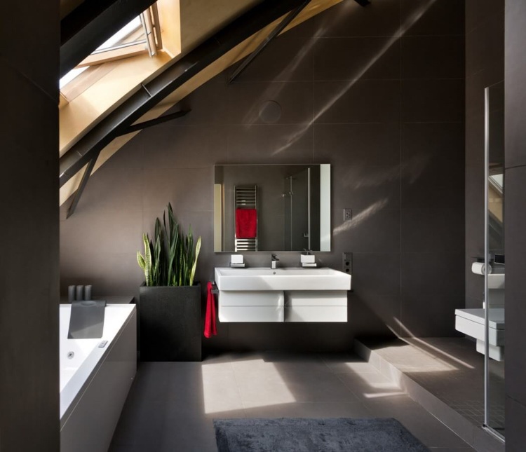 anthrazit-farbe-modern-dachgeschosswohnung-badezimmer-sanitaer-weiss-pflanze-design