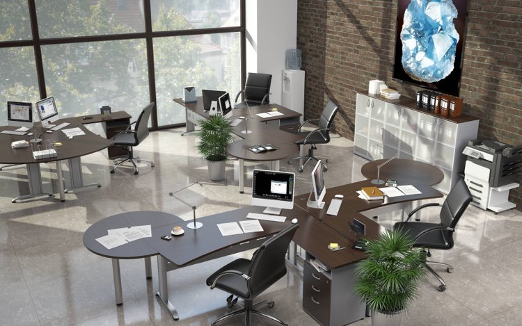 Büro Einrichtung tipps-arbeitsplatz-raumgestaltung-büropflanzen-deko-wandbild