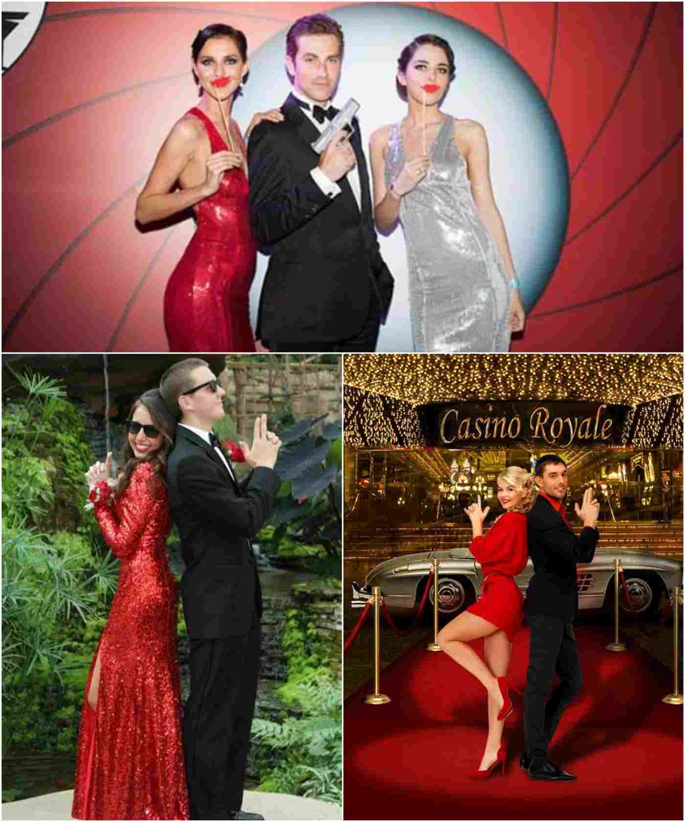 casino royal outfit damen lange glitzernde abendkleider in rot oder silber