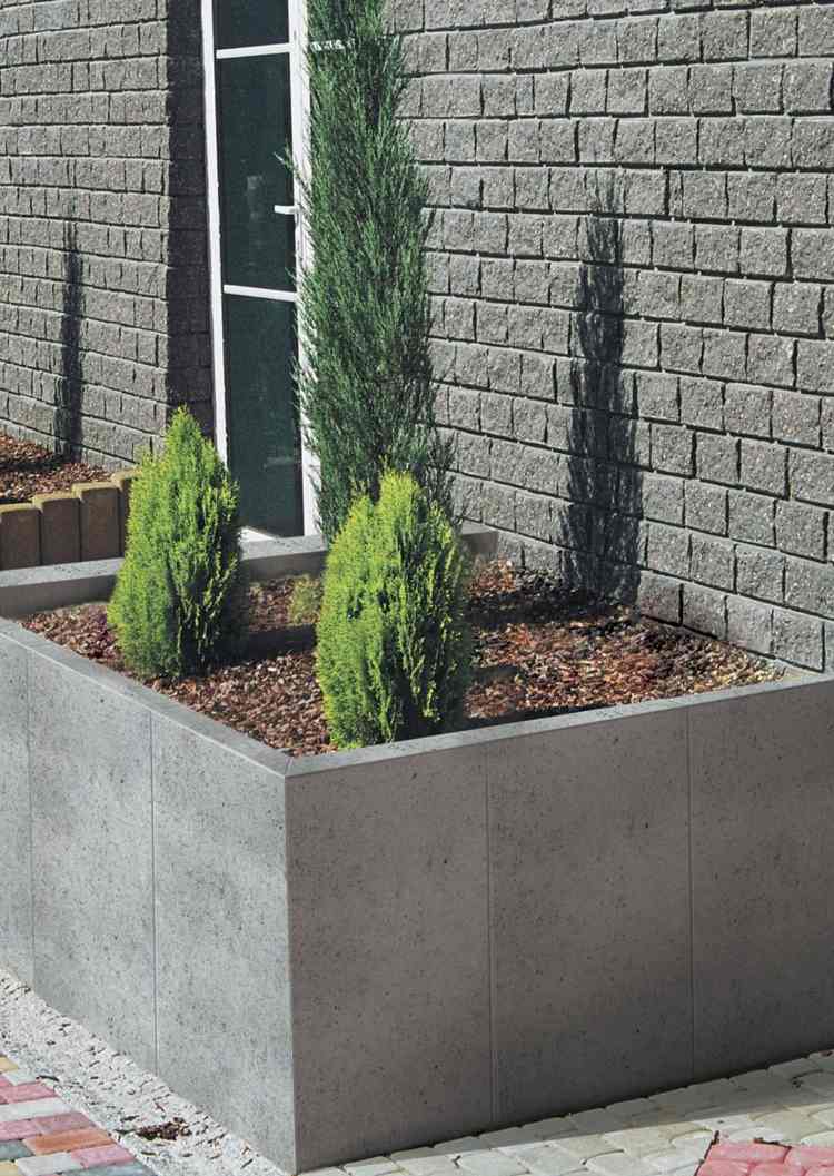 Granit Palisaden - 20 Ideen für schöne Gartengestaltung