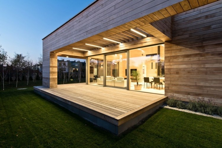 led-einbauleuchten-energiesparend-design-holzverkleidung-terrasse