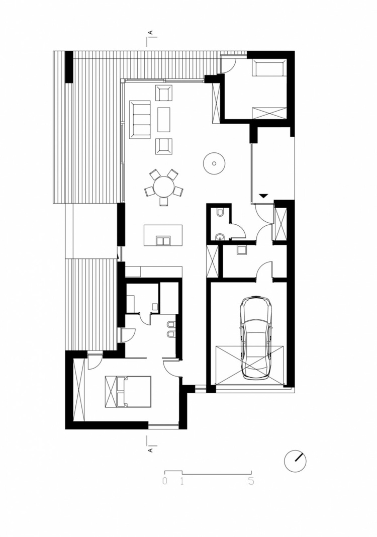 led-einbauleuchten-grundriss-wohnbereich-garage-architektur