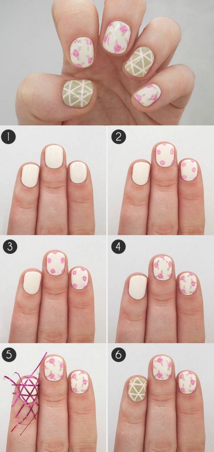 rosa-nagel-selber-machen-nageldesigns-rosen-geometrisch-dreiecke