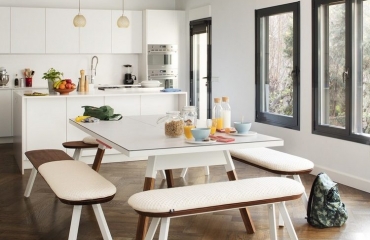 Couchtisch aus Holzscheibe - Echtholz für puristisches und rustikales Flair