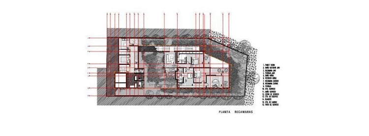 hausfassade-glas-moderne-architektur-haus-plan-grundriss-grundstueck-design