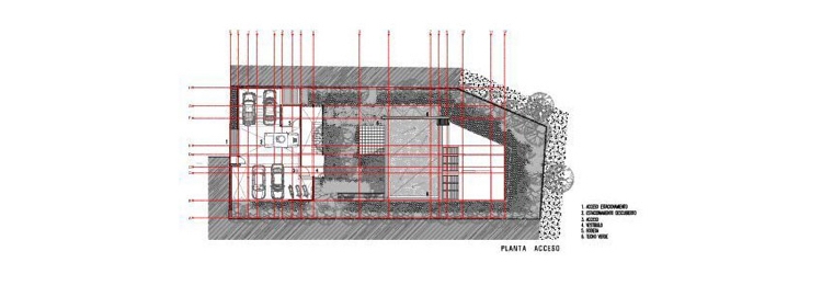 hausfassade-glas-moderne-architektur-haus-plan-grundriss-raumaufteilung-grundstueck-natur