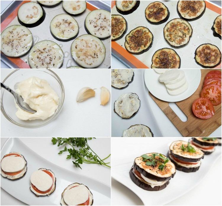 herzhafte-snacks-aubergine-tomaten-mozarella-sandwiches-knoblauch-mayo