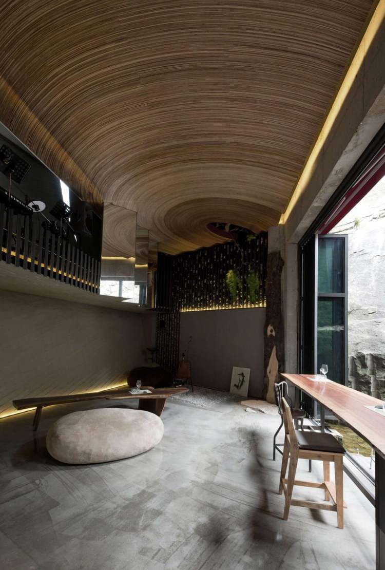 interior-trend-modern-gestein-marmor-beton-grau-holz-decke-minimalistisch